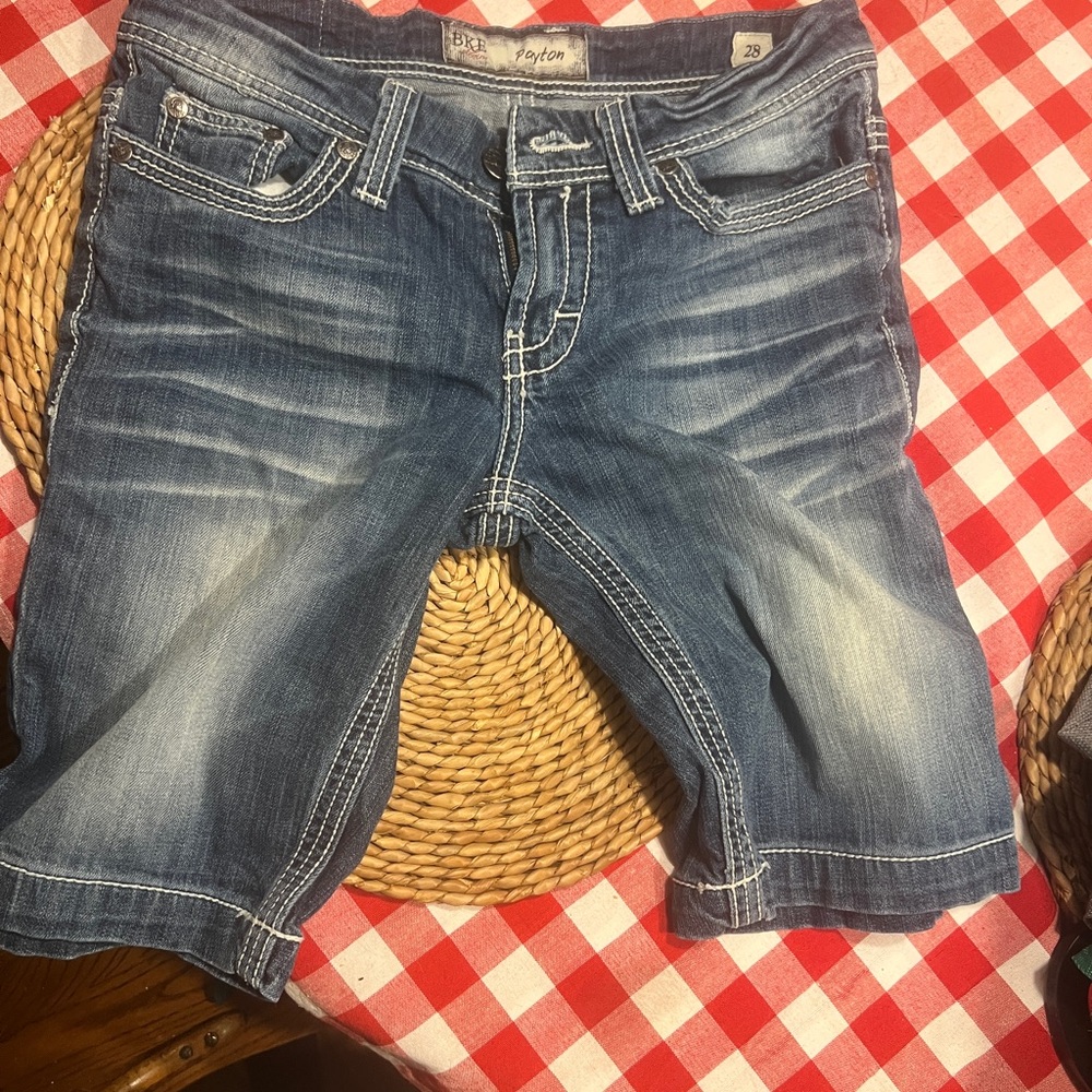 BKE Denim Blue Washed Women's Shorts